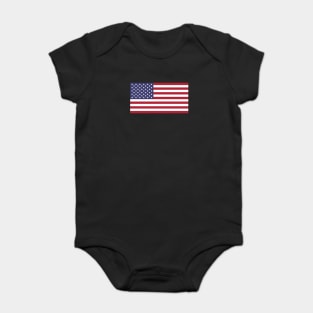 American Flag Baby Bodysuit